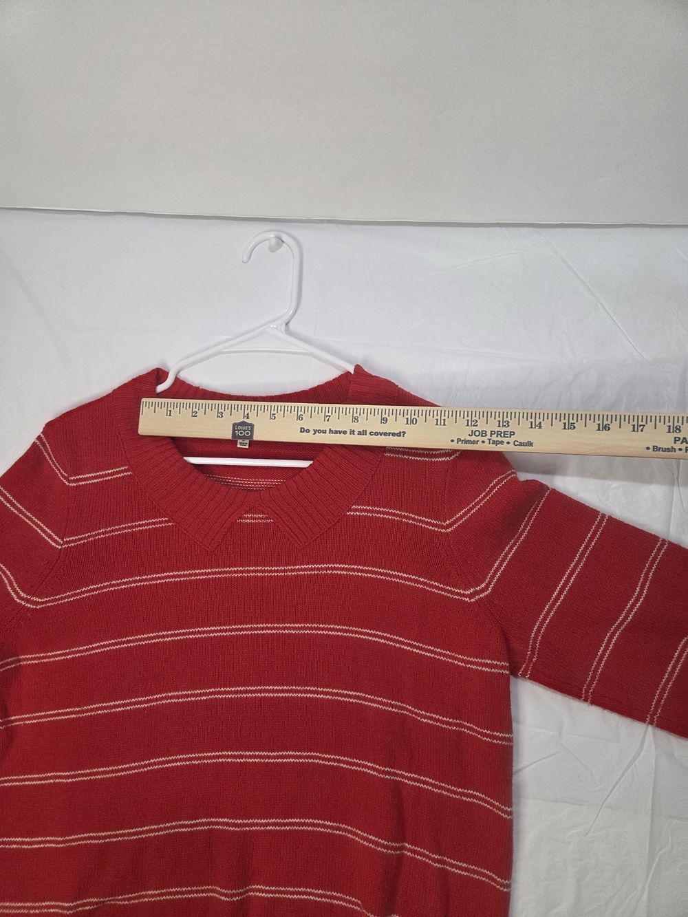 Madewell Red Striped Scoop-Collar Sweater - Picture 5 of 10